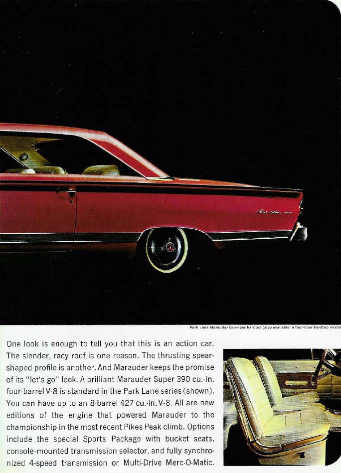 1964 Mercury Full-Size Brochure Page 5